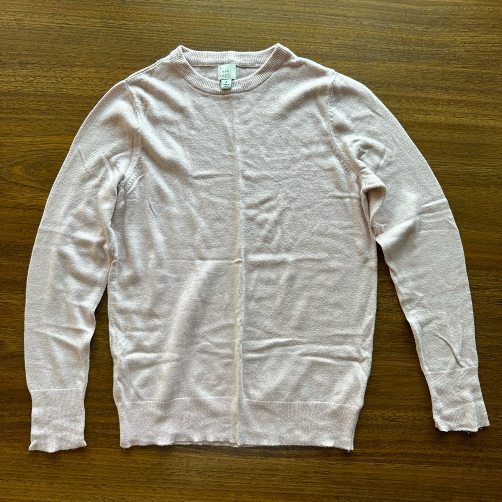 ⚡️ 5/$10 A New Day Soft Pink Crew Neck Sweater Small